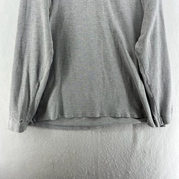 Burberry London Polo Shirt Mens 2XL Gray Long Sleeves Pullover Vented Mini Logo - Picture 7 of 15